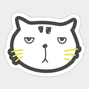 Cat lover gift t-shirt Sticker